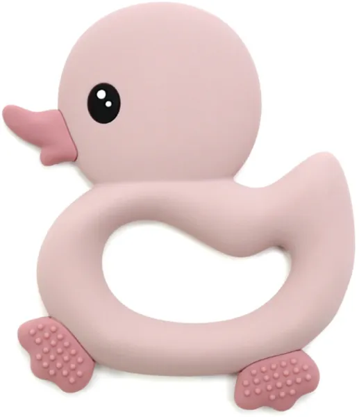 Pururengas, jossa on ankka ja taktiilisia pintoja, vaaleanpunainen