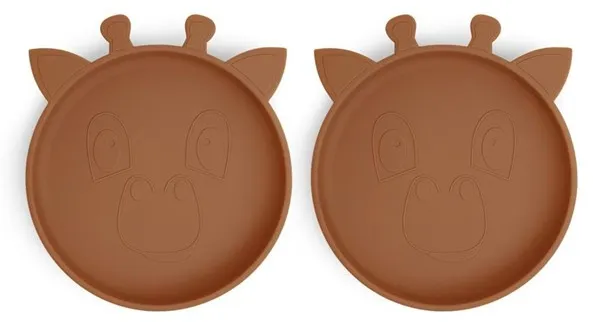 Nuuroo Akila silikonilautanen 2-pakkaus - Caramel Café