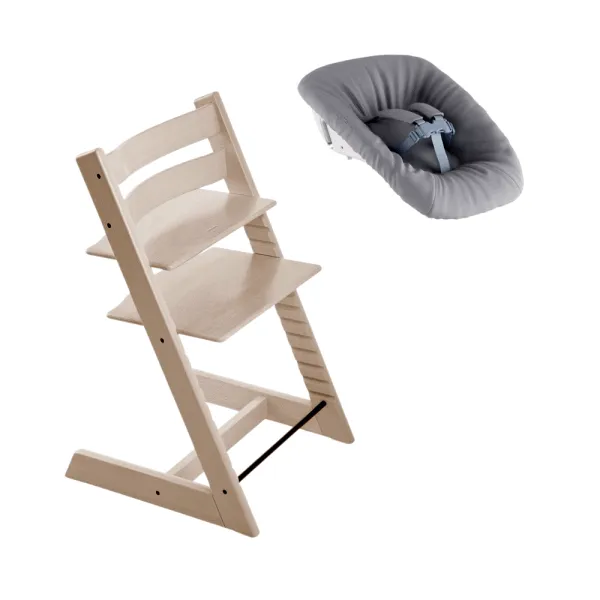 Syöttötuoli sis. vastasyntyneen setti - whitewash