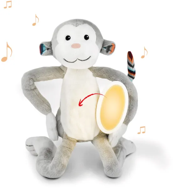 MAX pehmolelu yövalolla, apina